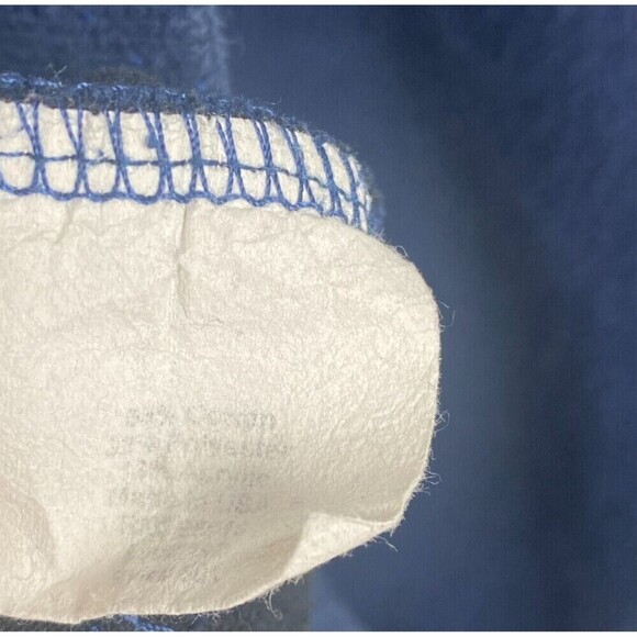 Straight Down Sweater Mens Extra Large Blue 1/4 Zip Pullover Pockets Made In USA - Picture 10 of 10